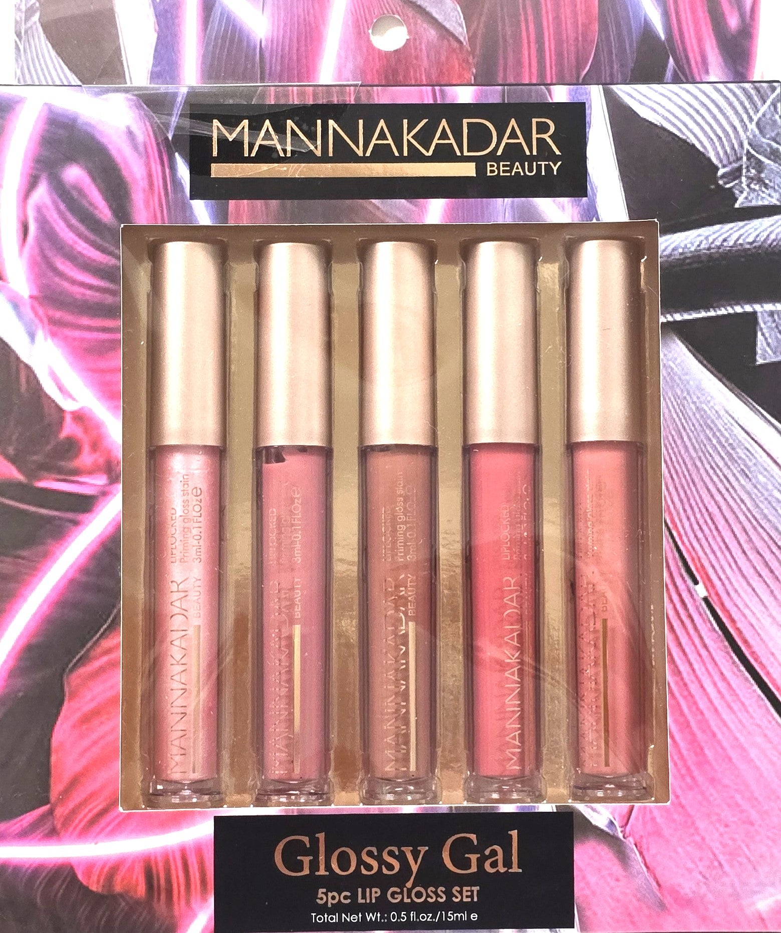 Manna Kadar Glossy Gal 5pc Lip Gloss Set