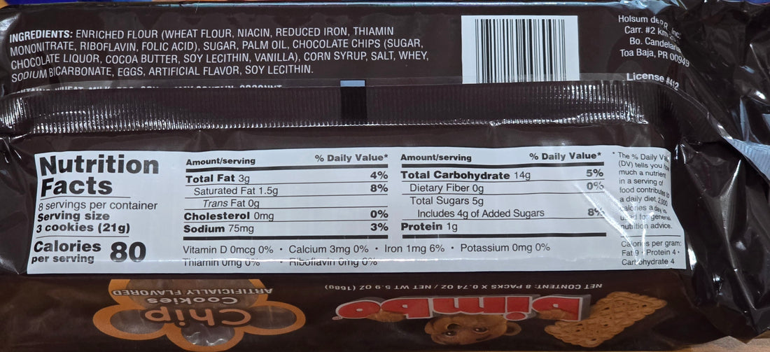 Bimbo Cookies By Holsum