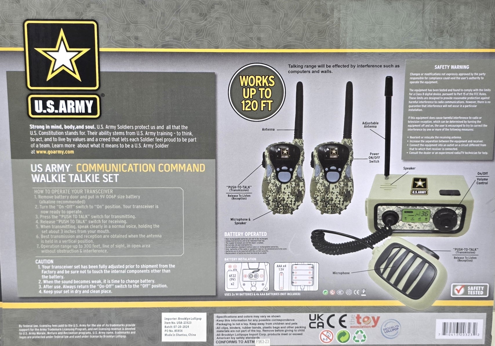 U.S Army Combat Transporter Light Sound Friction Powered Helicopter
