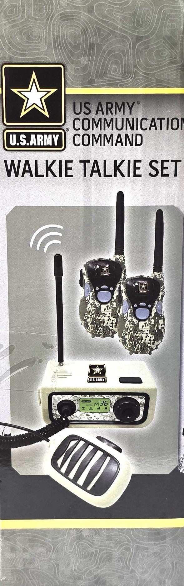 US Army Communication Command Walkie Talkie Set Base Station 3 Piece Set