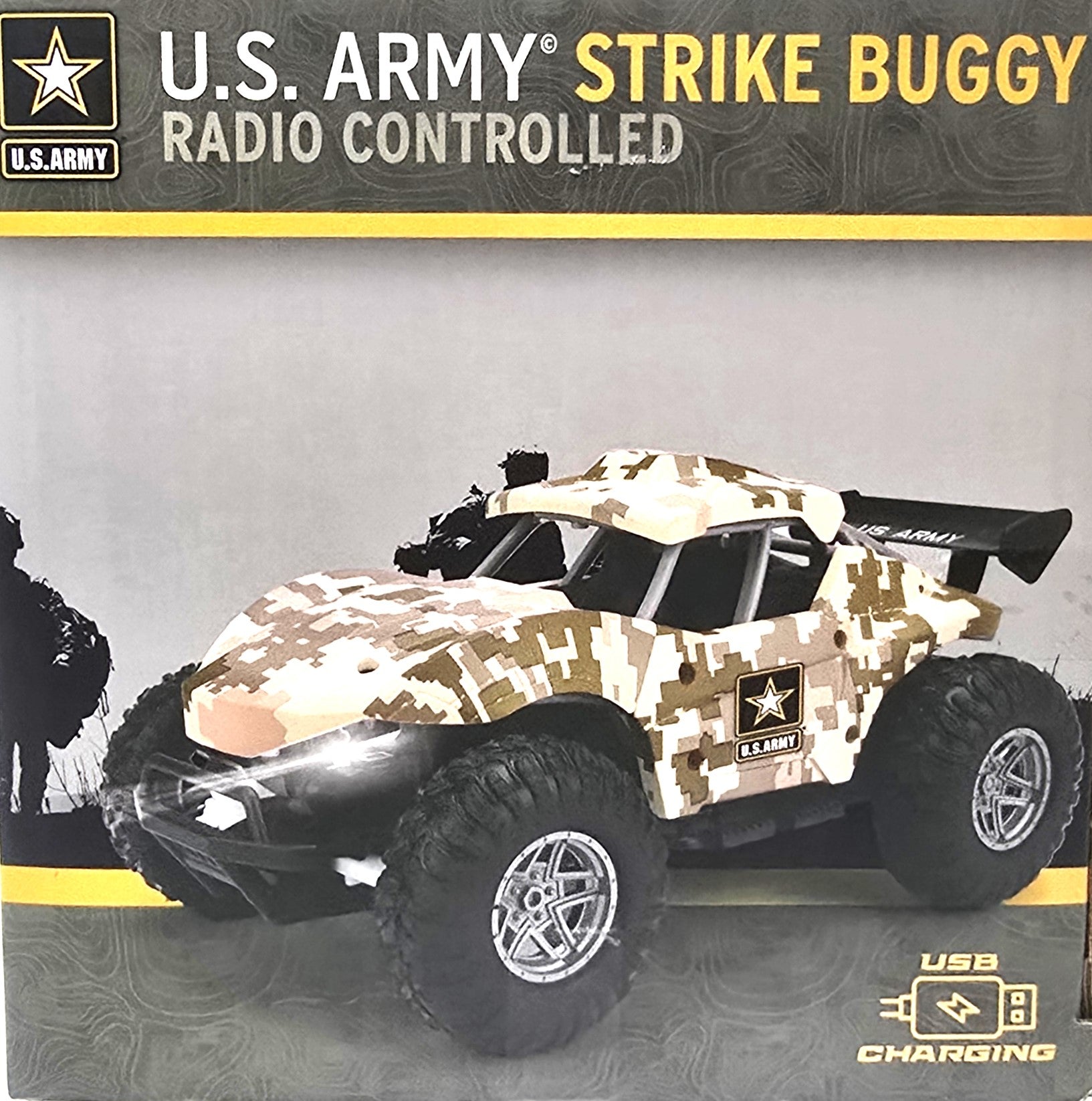 US Army Strike Buggy Radio Controlled Lights Up When Driving 6+