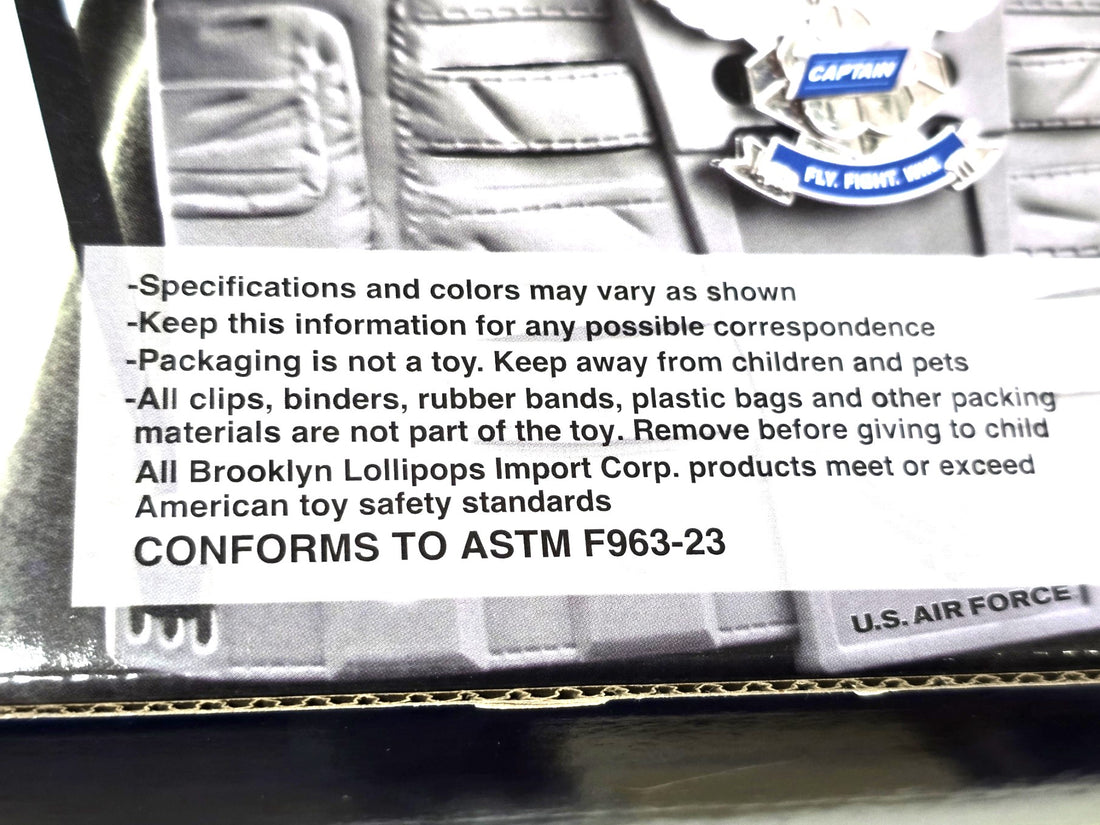 US Air Force Fighter Pilot Playset 6-piece Set Air Hose & Sun Visor