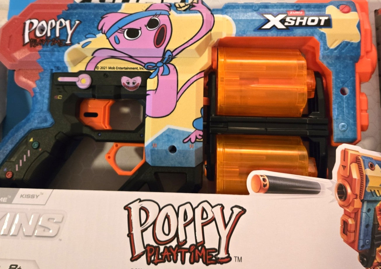 Zuru Xshot Skins Dread Blaster - Poppy Playtime (Kissy) 12x