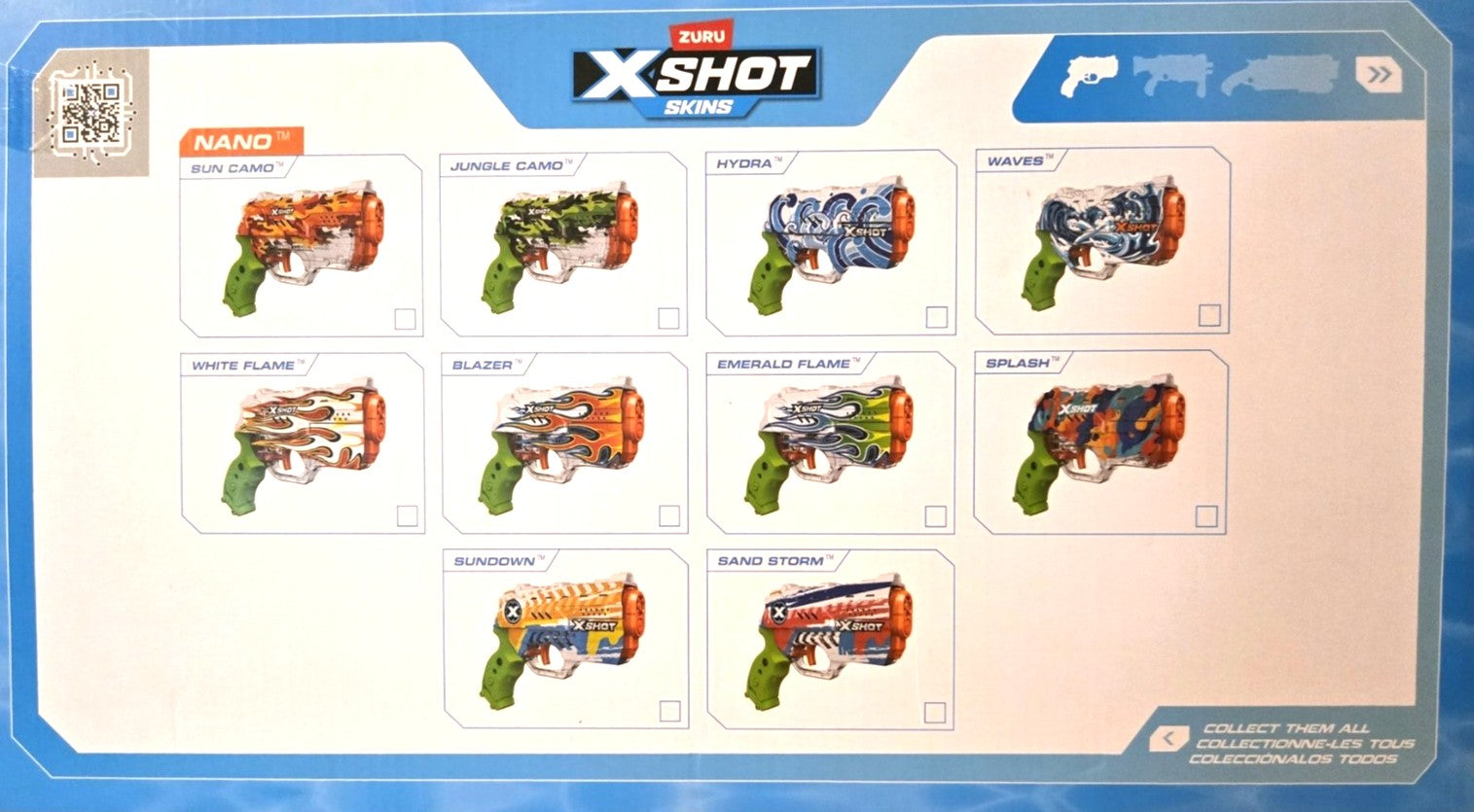 ZURU Xshot Fast-Fill Nano Skins 4 piece