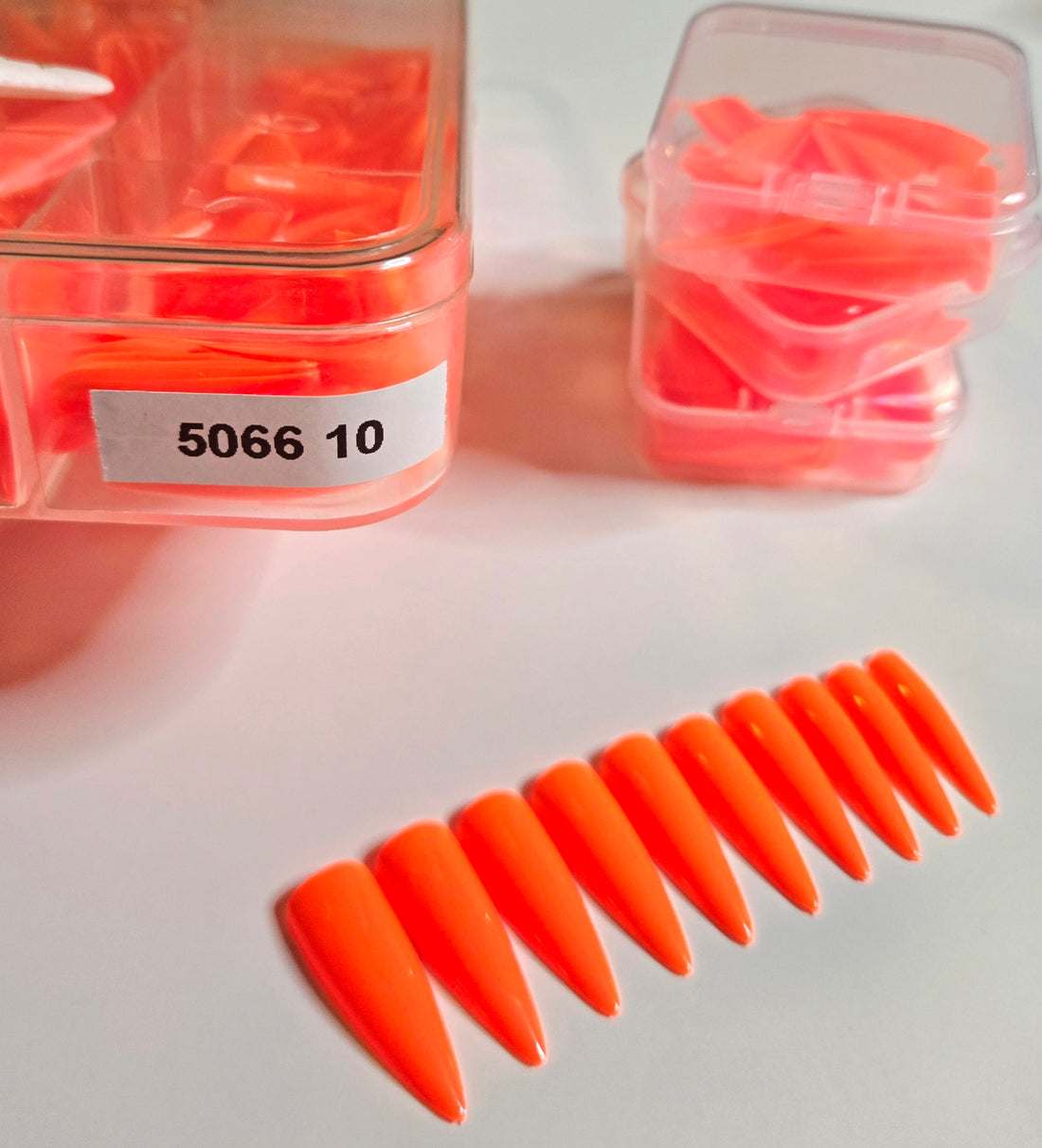 Long Stiletto Full Covered Color Press-Ons Nails 20 - 22 pcs