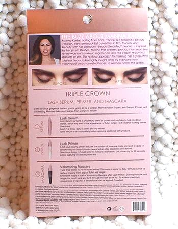 Manna Kadar Triple Crown, Serum, Primer, Volumizing 1.02fl oz, Black