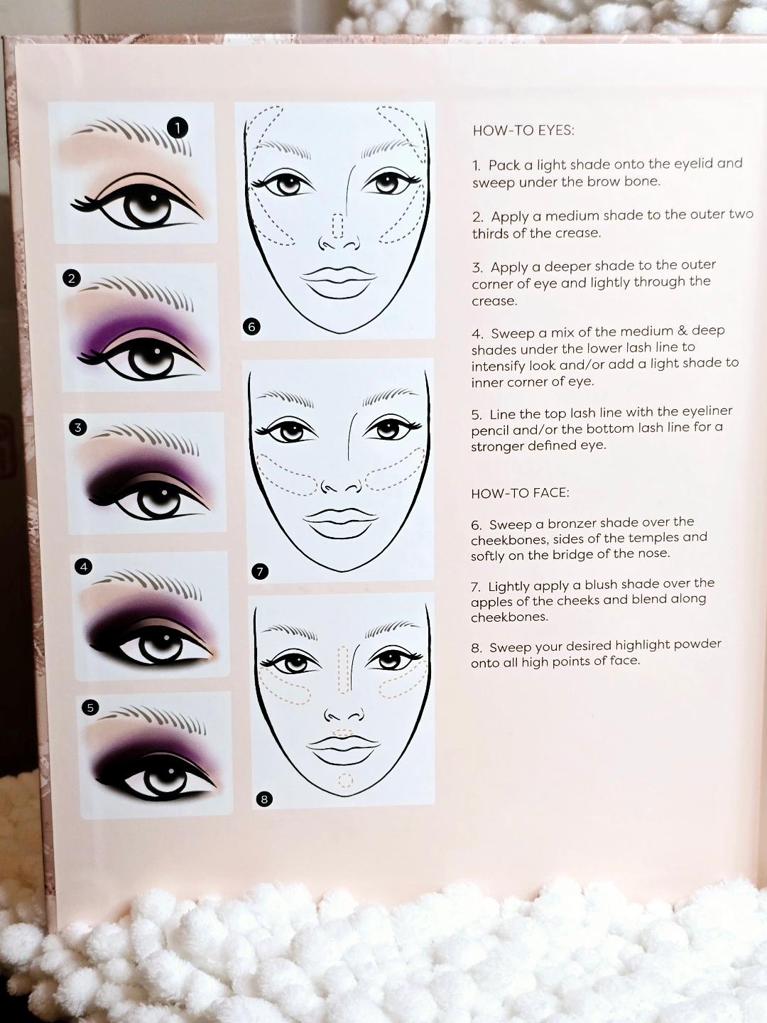 Profusion Rose Book Eye Shadow and Blush Palette, 42 Shades, Makeup Collection