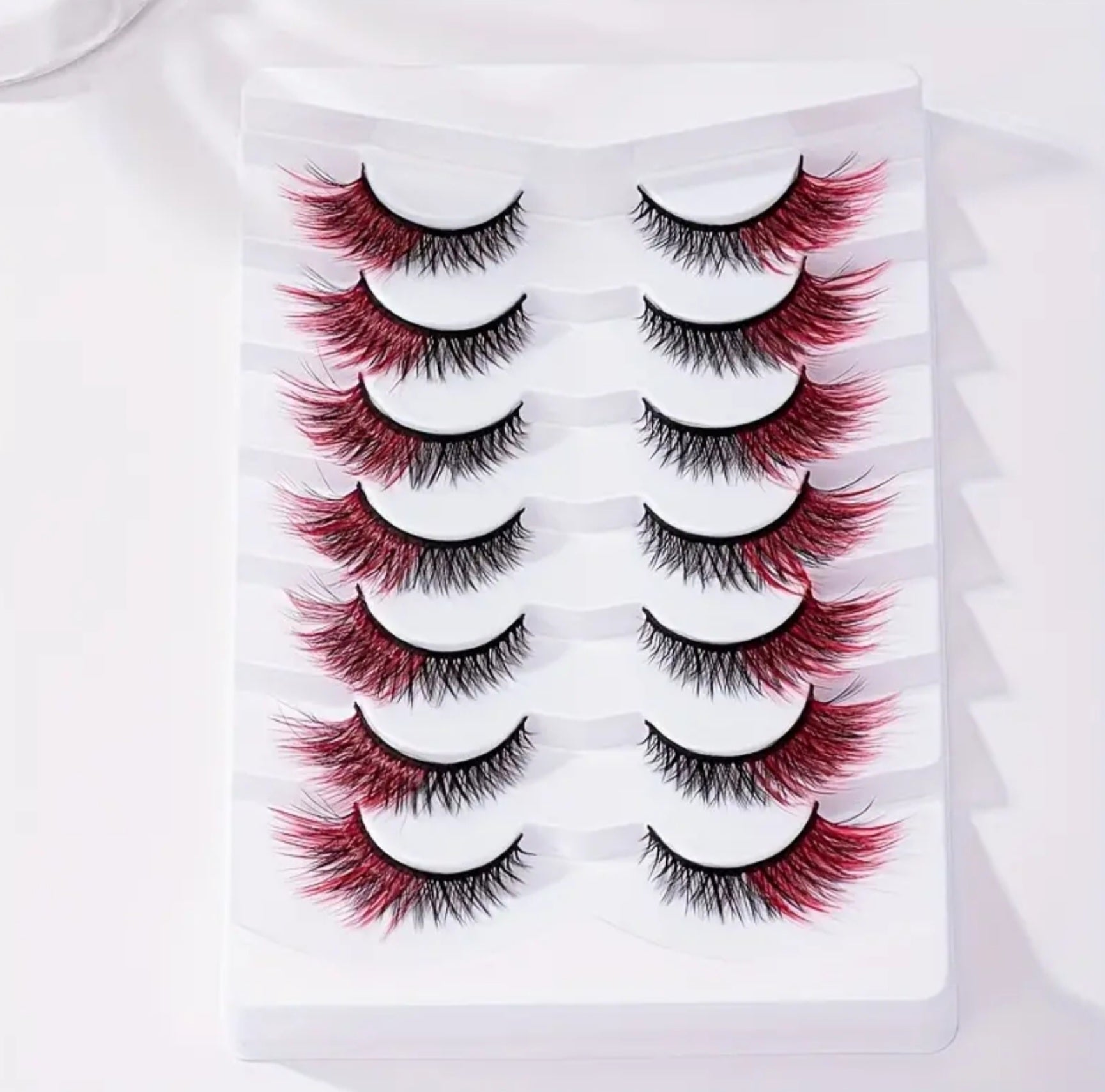 Red and Black Eyelashes
