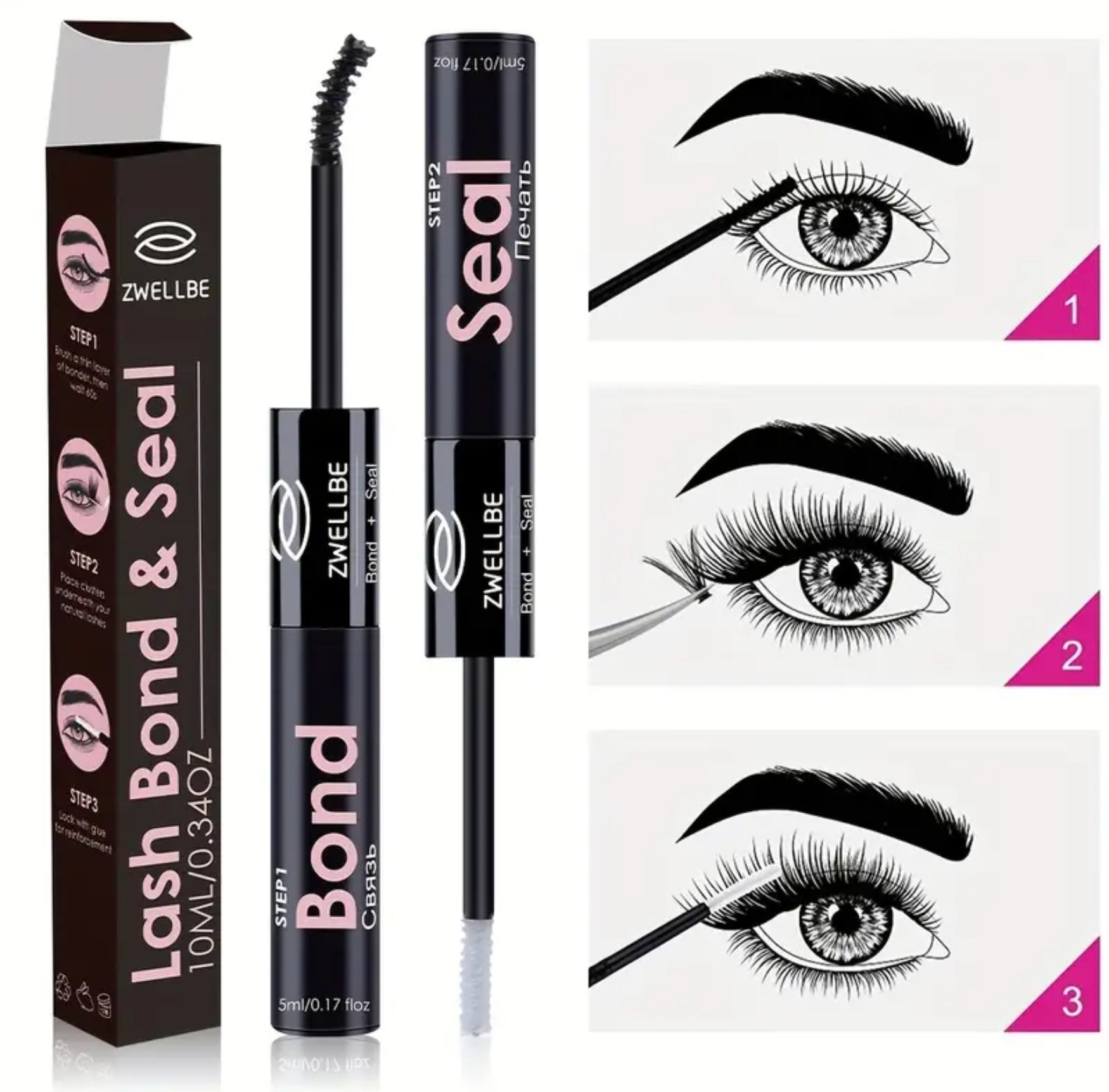 72 Eyelashes Extension Cluster Kit