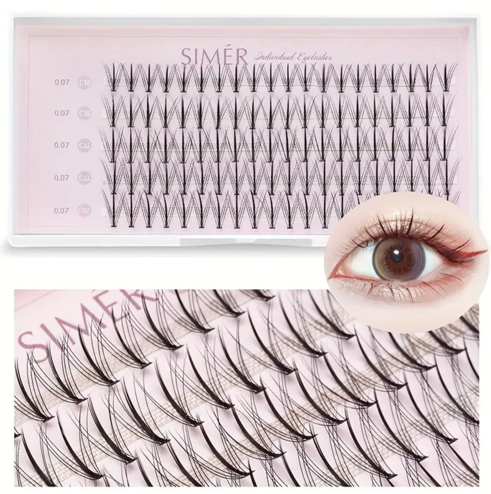 SIMER Natural Eyelash Cluster