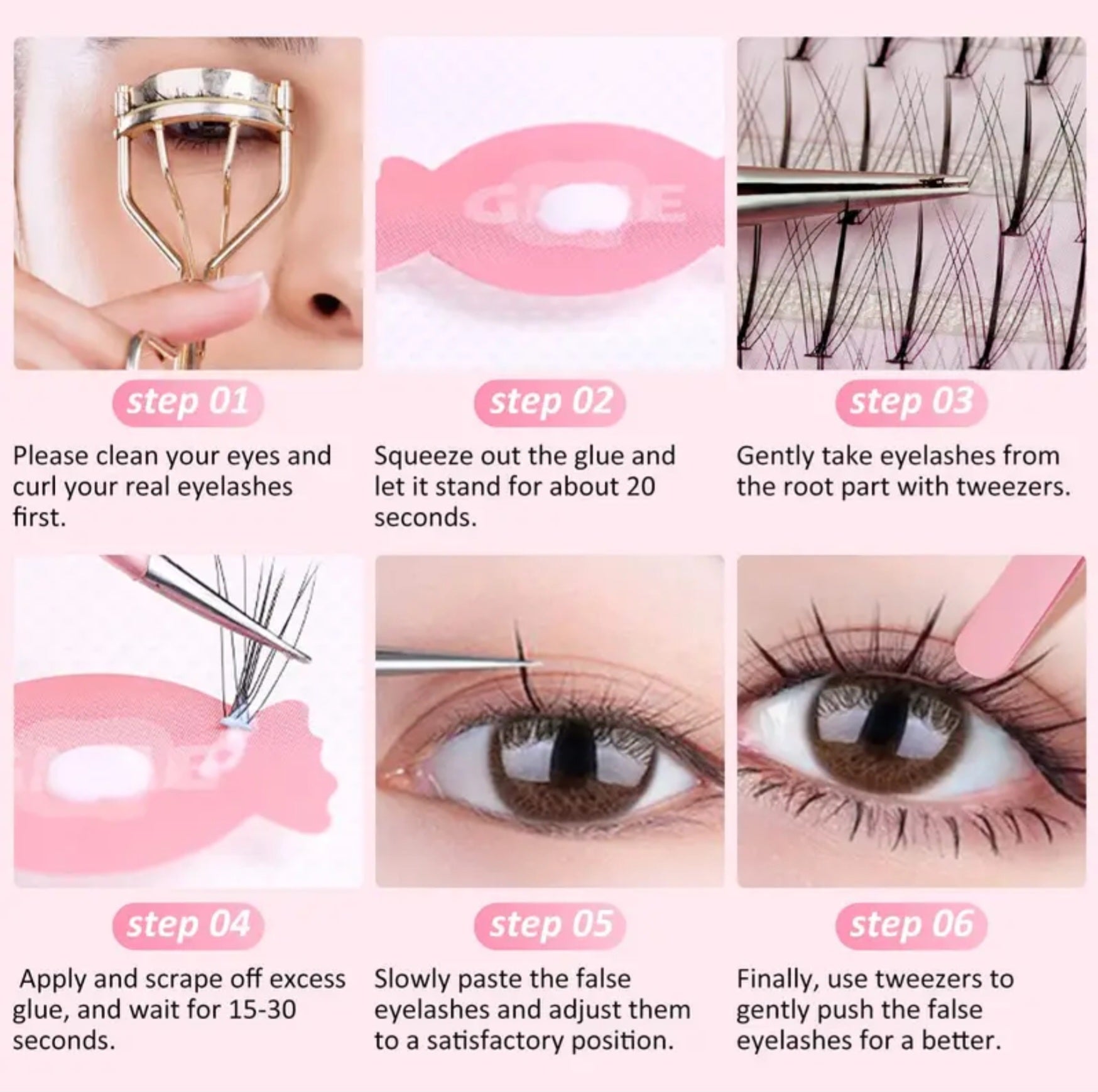 SIMER Natural Eyelash Cluster
