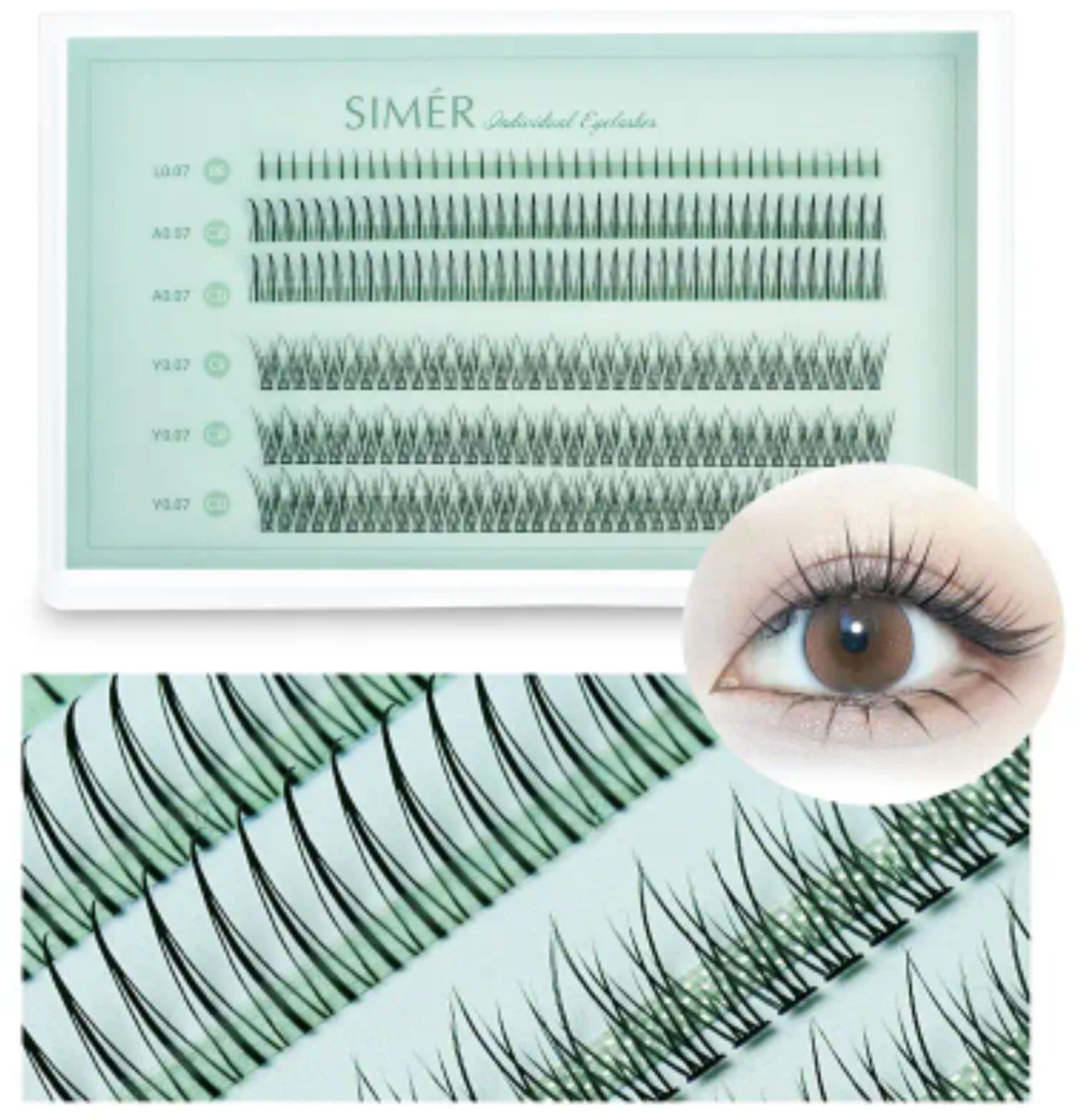 SIMER Natural Eyelash Cluster