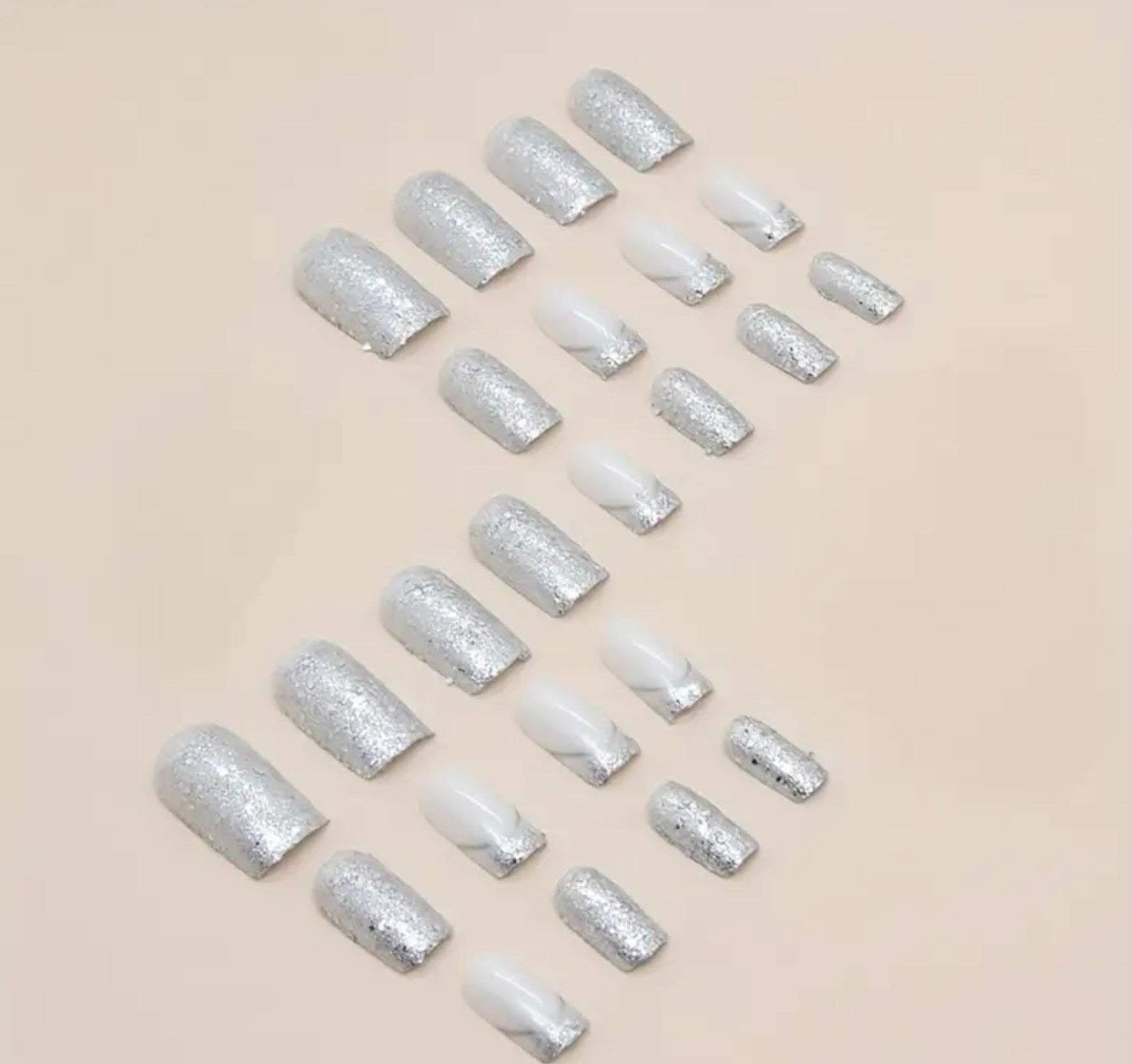 White Glitter Sequins