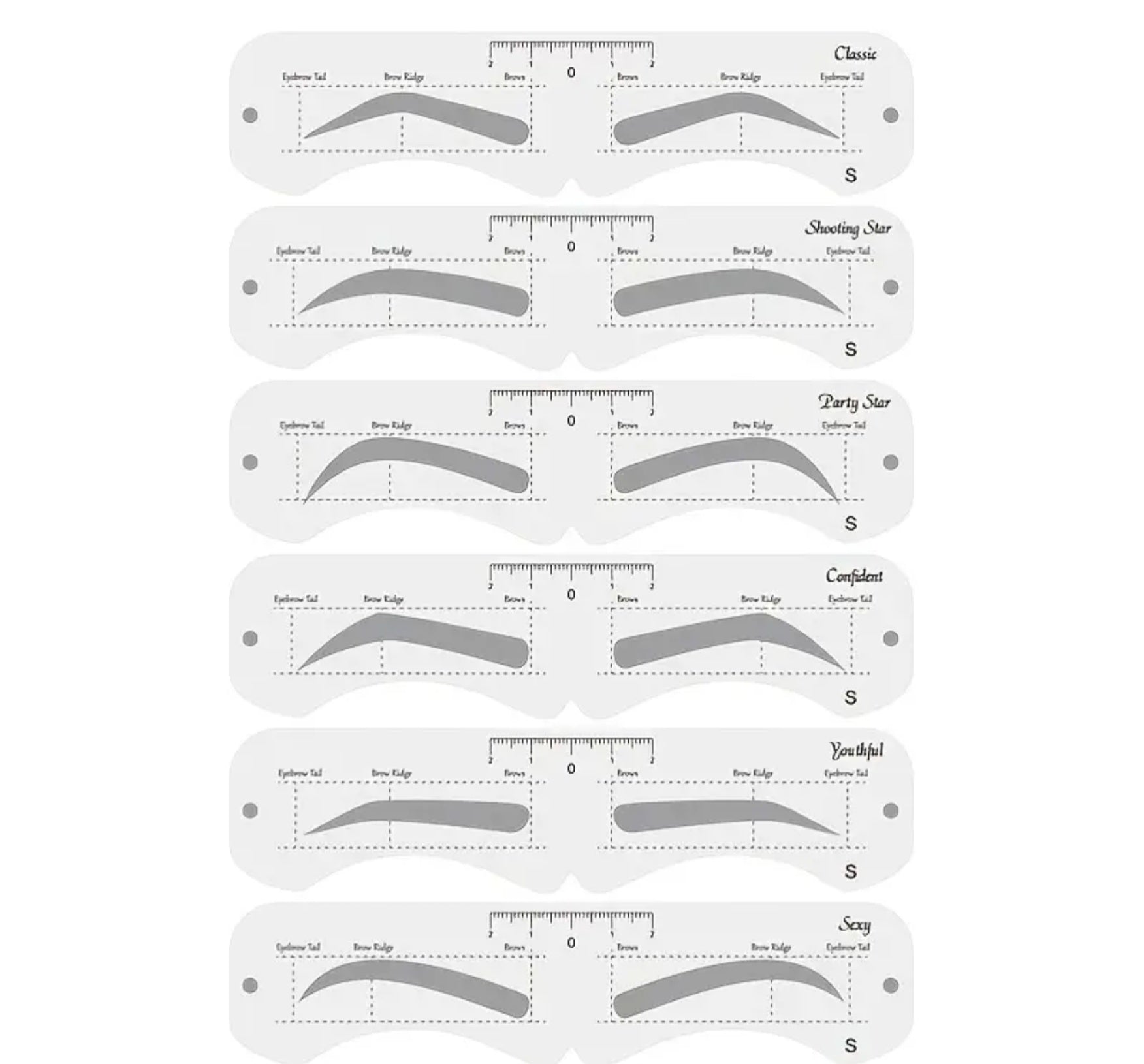 Eyebrows Stencils