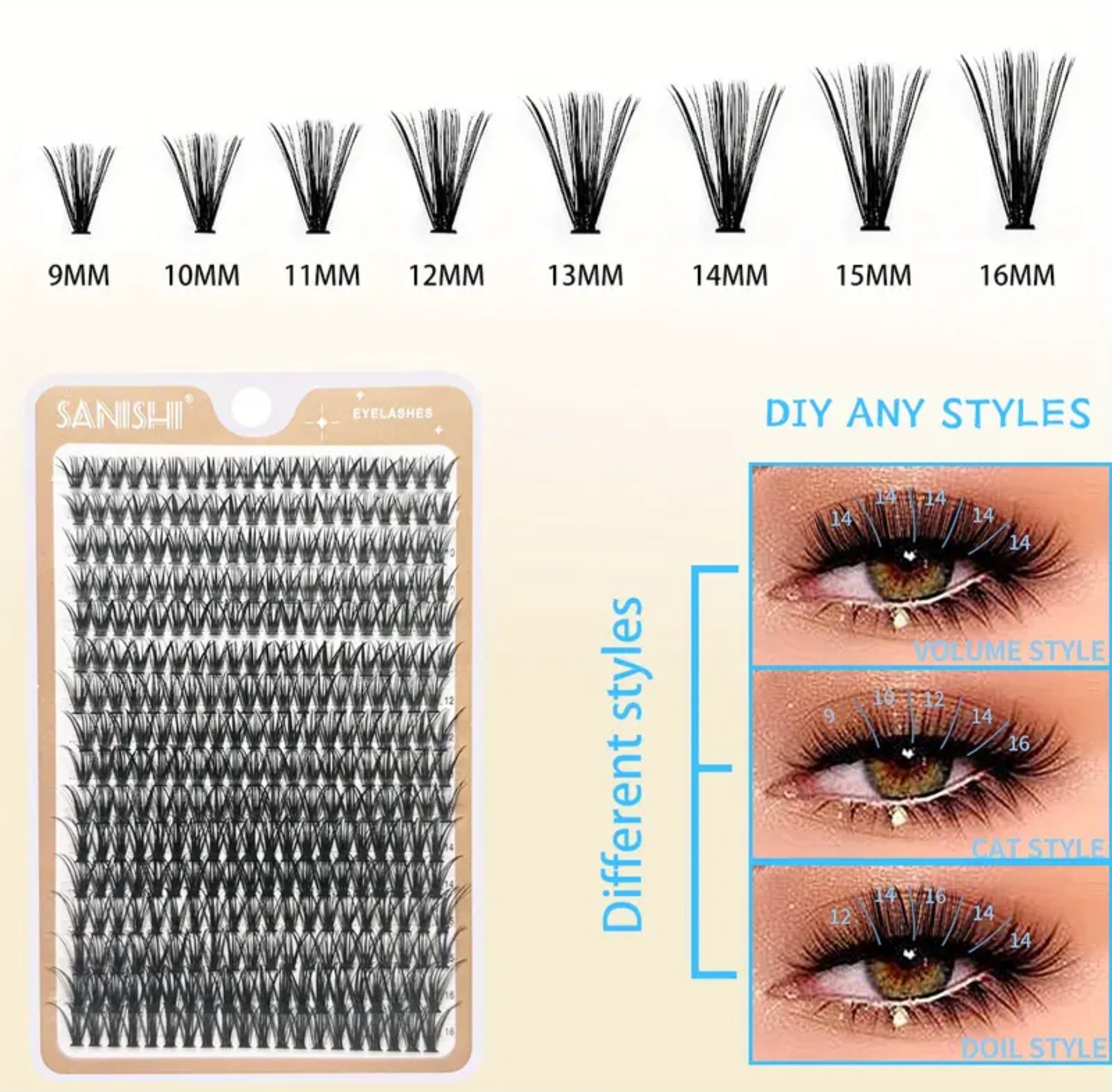 SANISHI 320 Natural Thick DD curl 40D (Pre-Order)