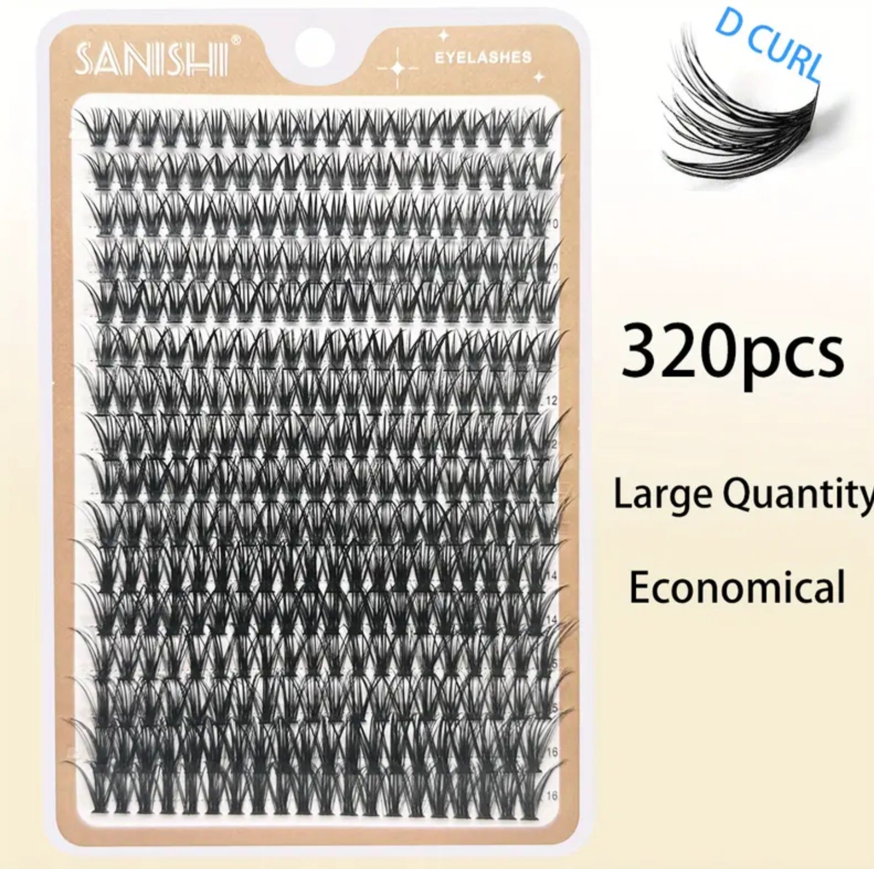 SANISHI 320 Natural Thick DD curl 40D (Pre-Order)