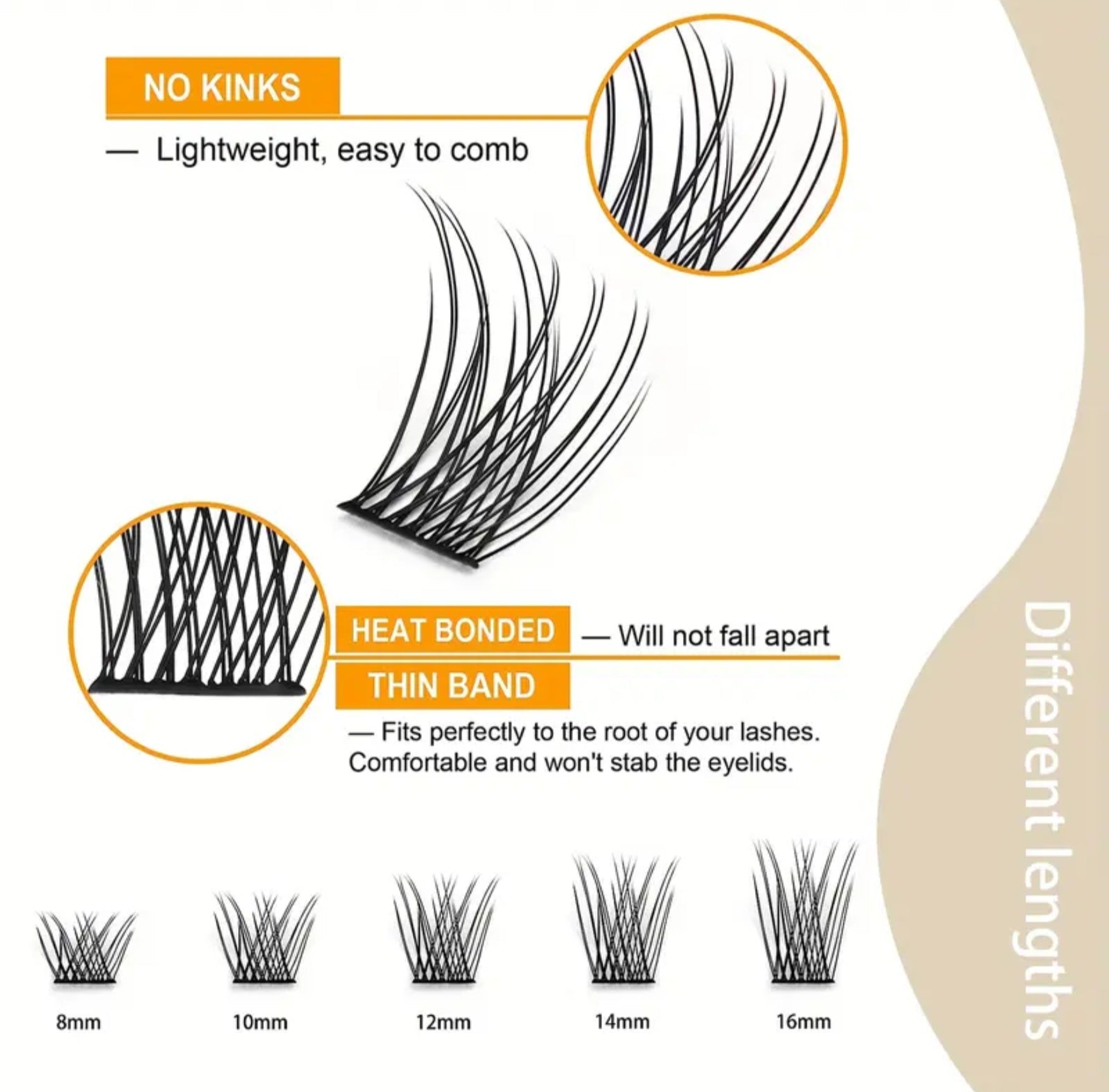 SANISHI 144 Lash Clusters C & D Curl (Pre-Order)