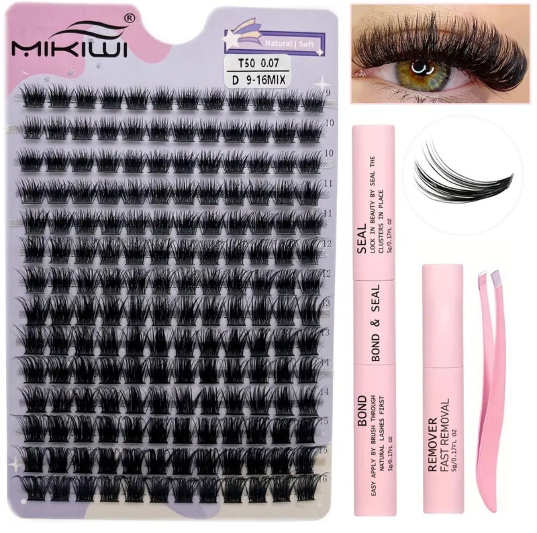 MIKIWI Eyelash Clusters 30D-40D (Pre-Order)