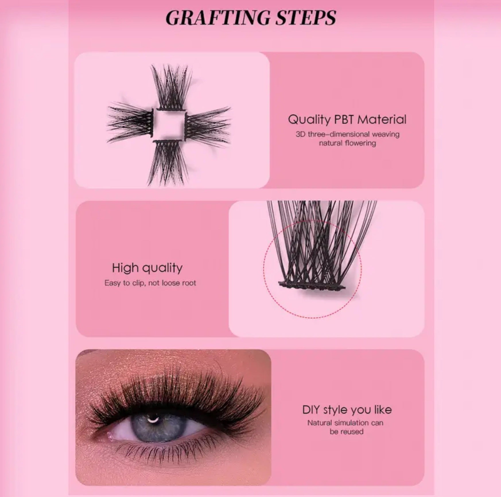 MIKIWI Eyelash Clusters 30D-40D (Pre-Order)
