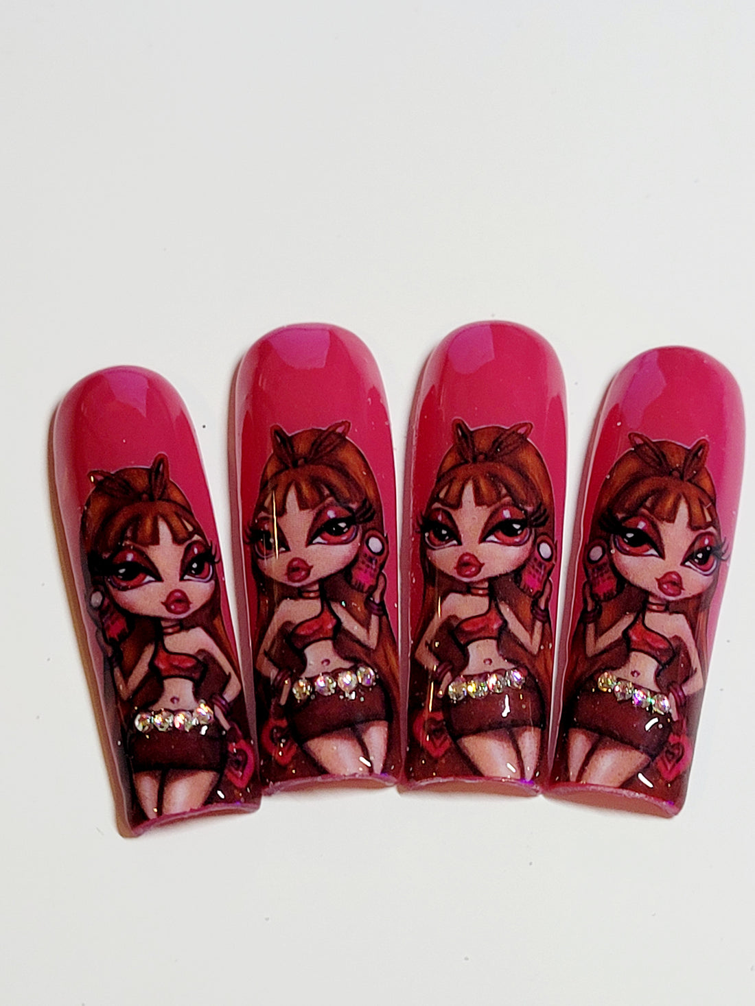 XXL Square Brat Design Press-ons