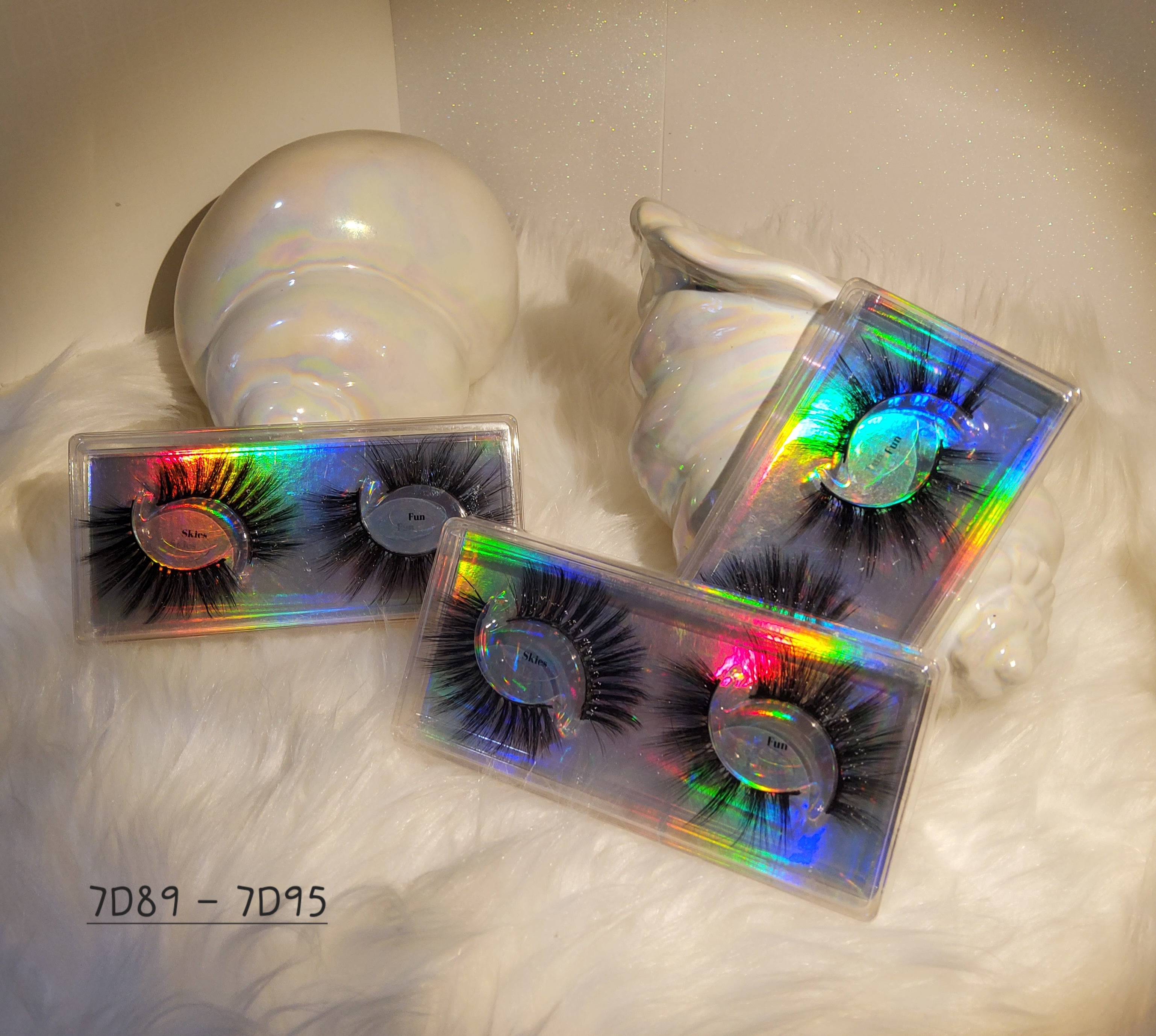 7D Combo - Black 35mm Faux Lashes