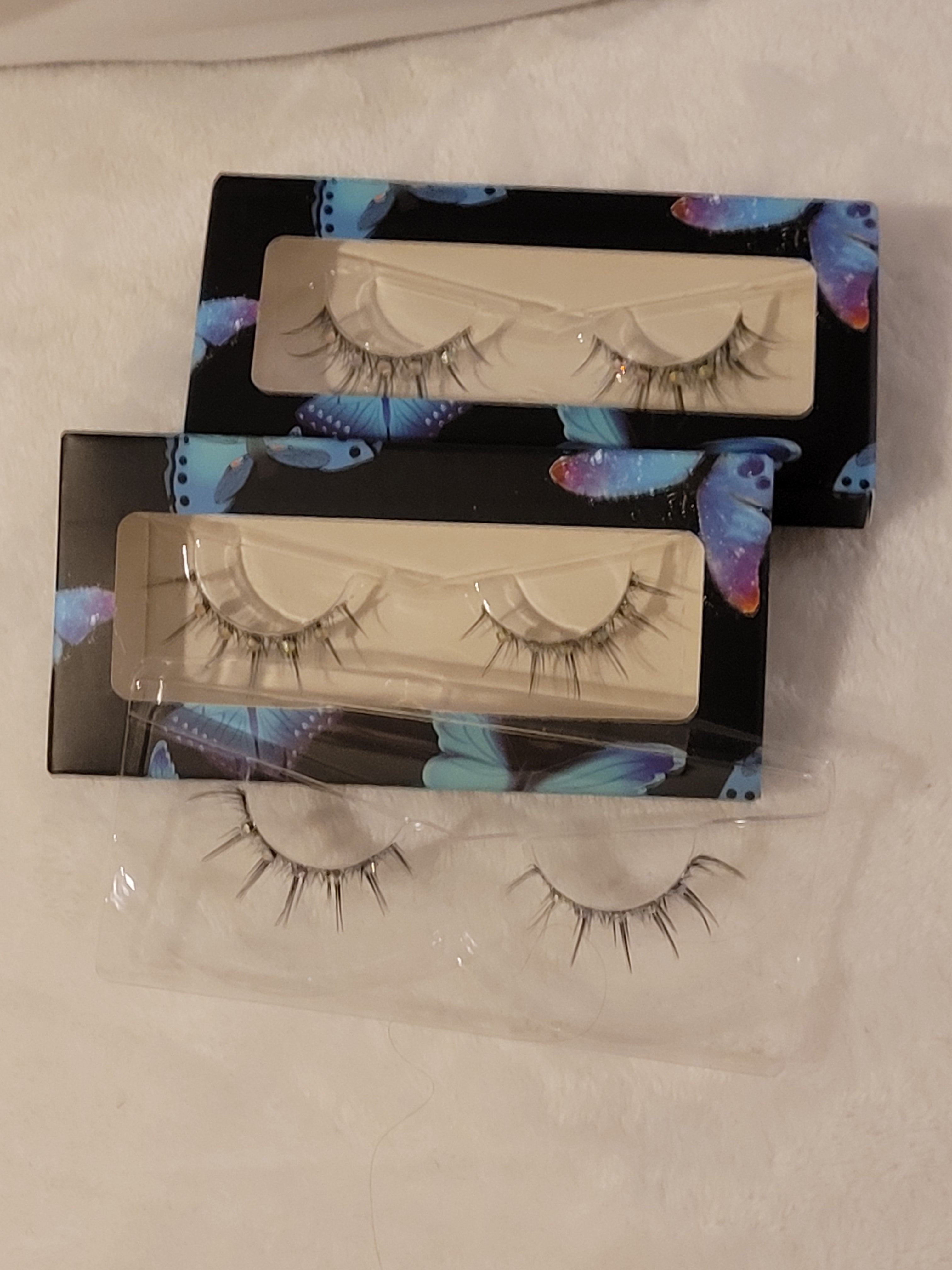 35mm Eyelashes Mixed with Diamond