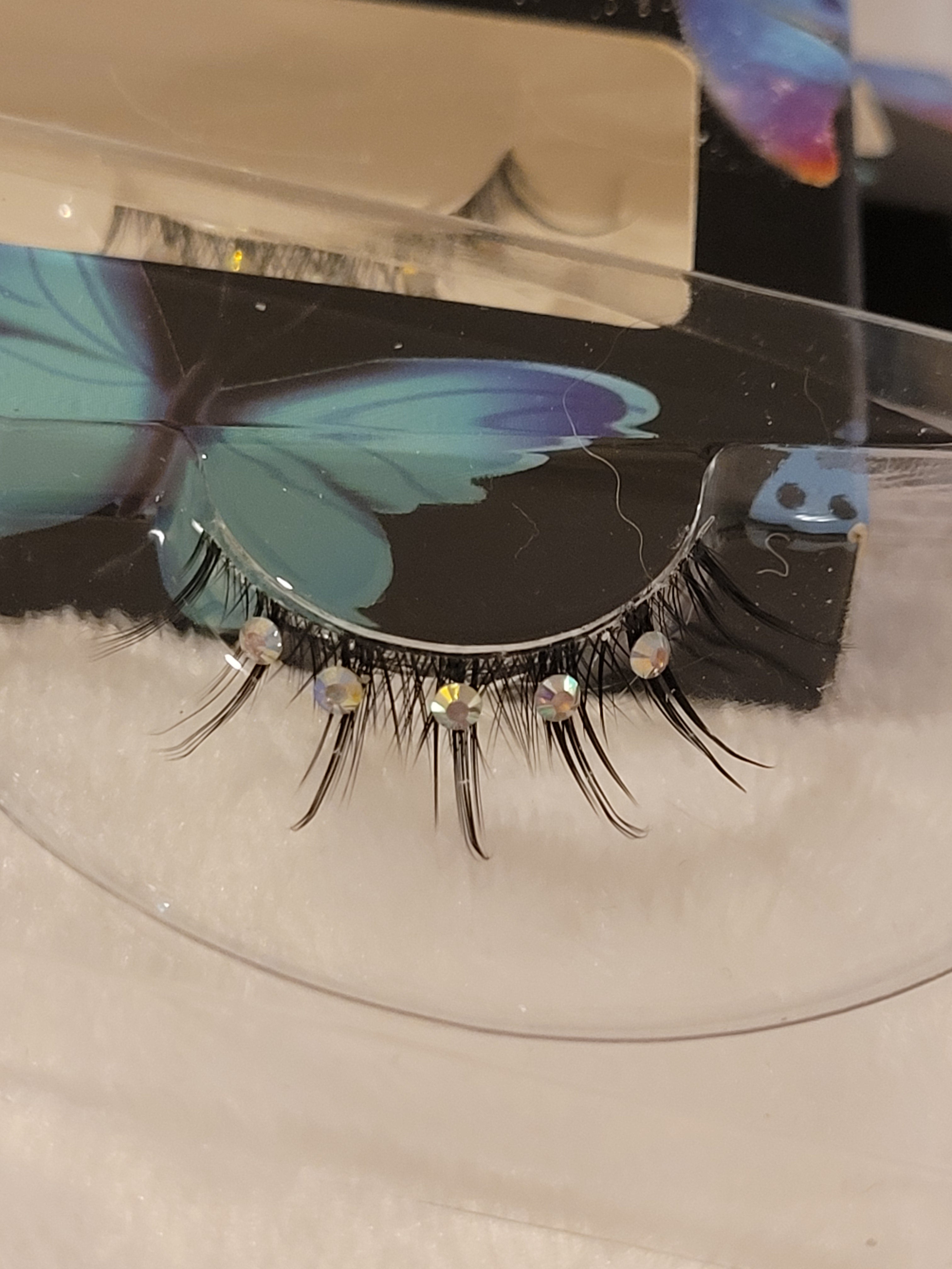 35mm Eyelashes Mixed with Diamond