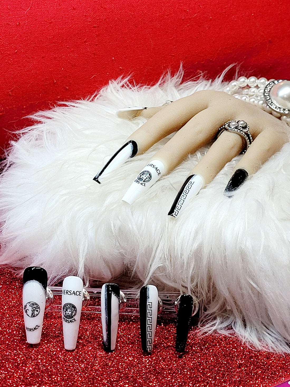 XXL Coffin Logo Brand Press-ons