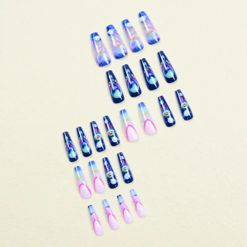 Blue Starry Sky Press-ons