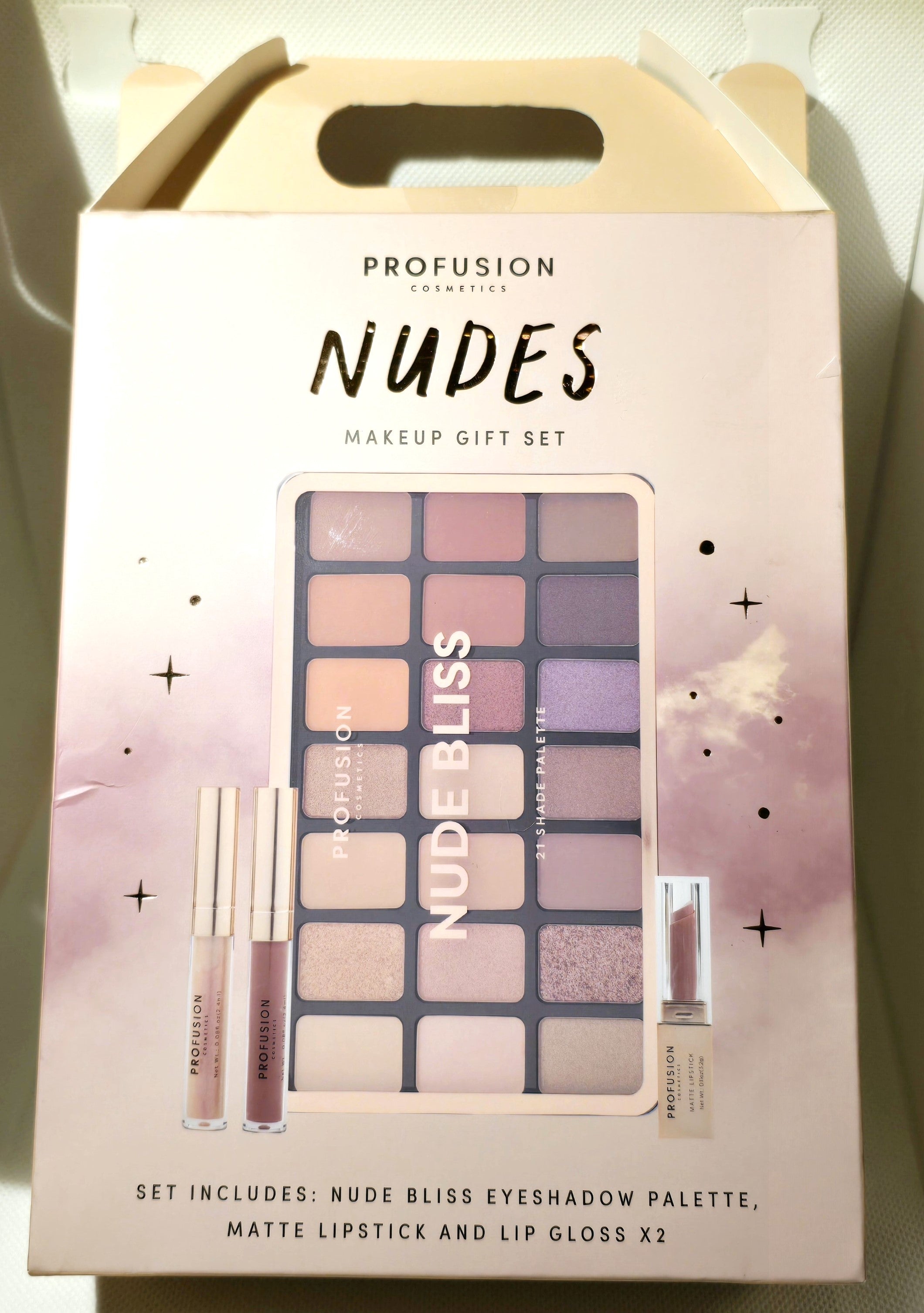 Profusion Cosmetics Nudes Makeup Palette, 21 Shades