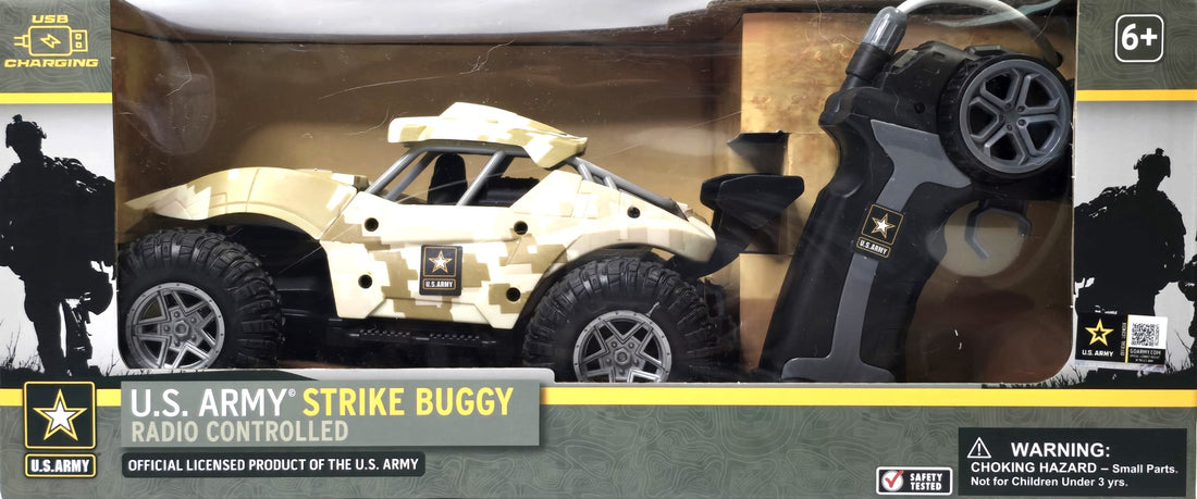 US Army Strike Buggy Radio Controlled Lights Up When Driving 6+