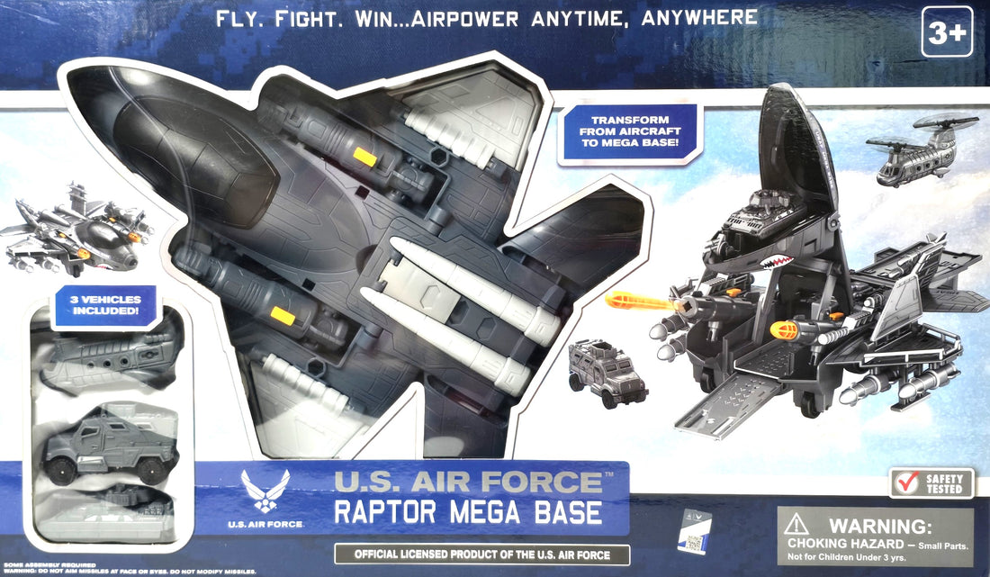 US Air Force Raptor Mega Base Transform from Aircraft to Mega Base 3+