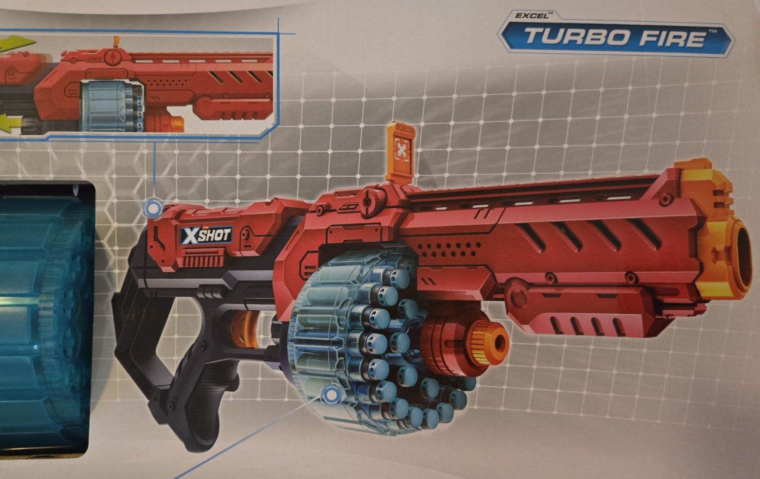 ZURU Xshot Turbo Fire x48 Foam darts