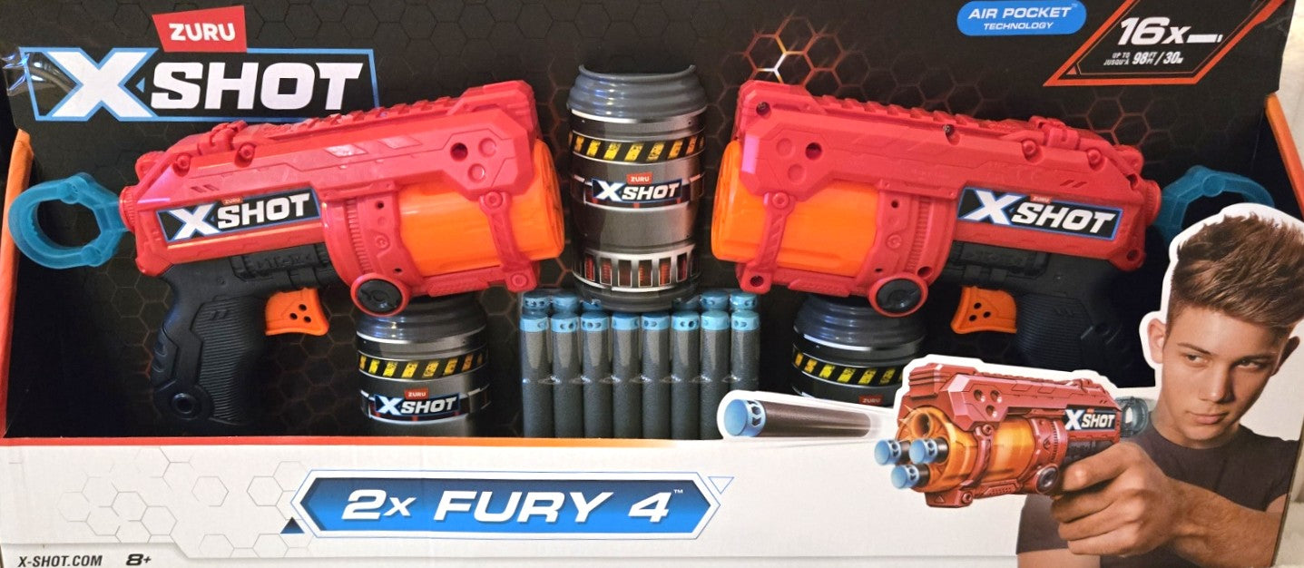 ZURU Xshot 2x Fury 4 Air Pocket