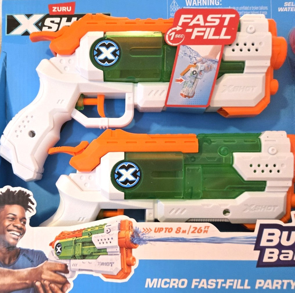 Zuru Xshot Water Micro Fast Fill Blaster with Bunch O Balloons