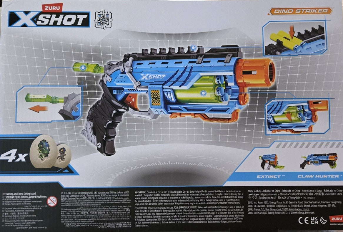 ZURU Xshot Dino Attack Dino Striker 16x 8+