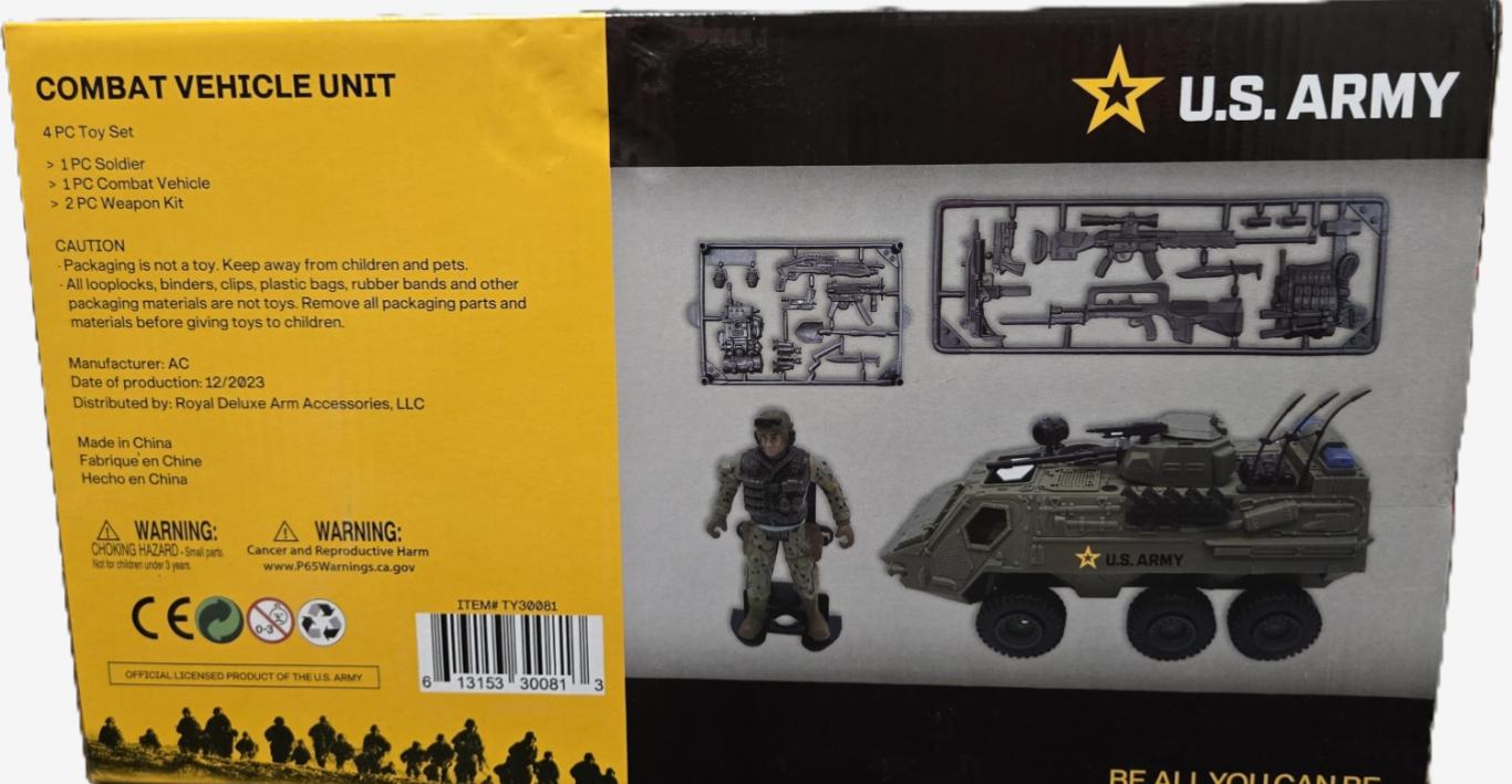 4 PC U.S. Army Combat Vehicle Unit