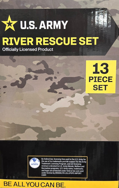 U.S. Army River Rescue Set Helicopter, Riverboat &amp; Rescue Specialist 13-pieces