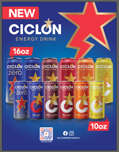 CICLON Energy Drinks Original 5 Flavors