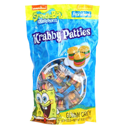 Spongebob Squarepants Krabby Patties Gummy Candy, 9.52 Ounces, 30 Piece