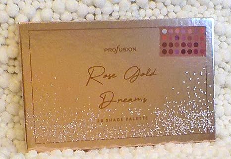Profusion Rose Gold Dreams Eyeshadow Palette, 28 Shades