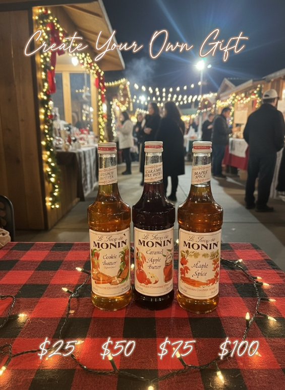 Create Your Own Gift Four Available Packages $25  $50  $75  $100