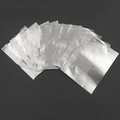 50/100Pcs/Bag Aluminium Foil Nail Art Soak Off Polish Nail Removal Wraps Nail Towel Gel Polish Remover Manicure Tool