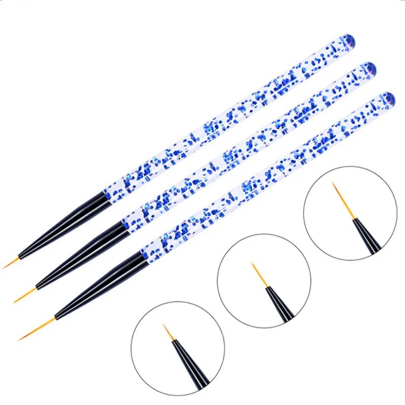 Manicure Brushes Purple/Blue Gel Gradient Brush Pinceles Nail Art Design Free Shiping