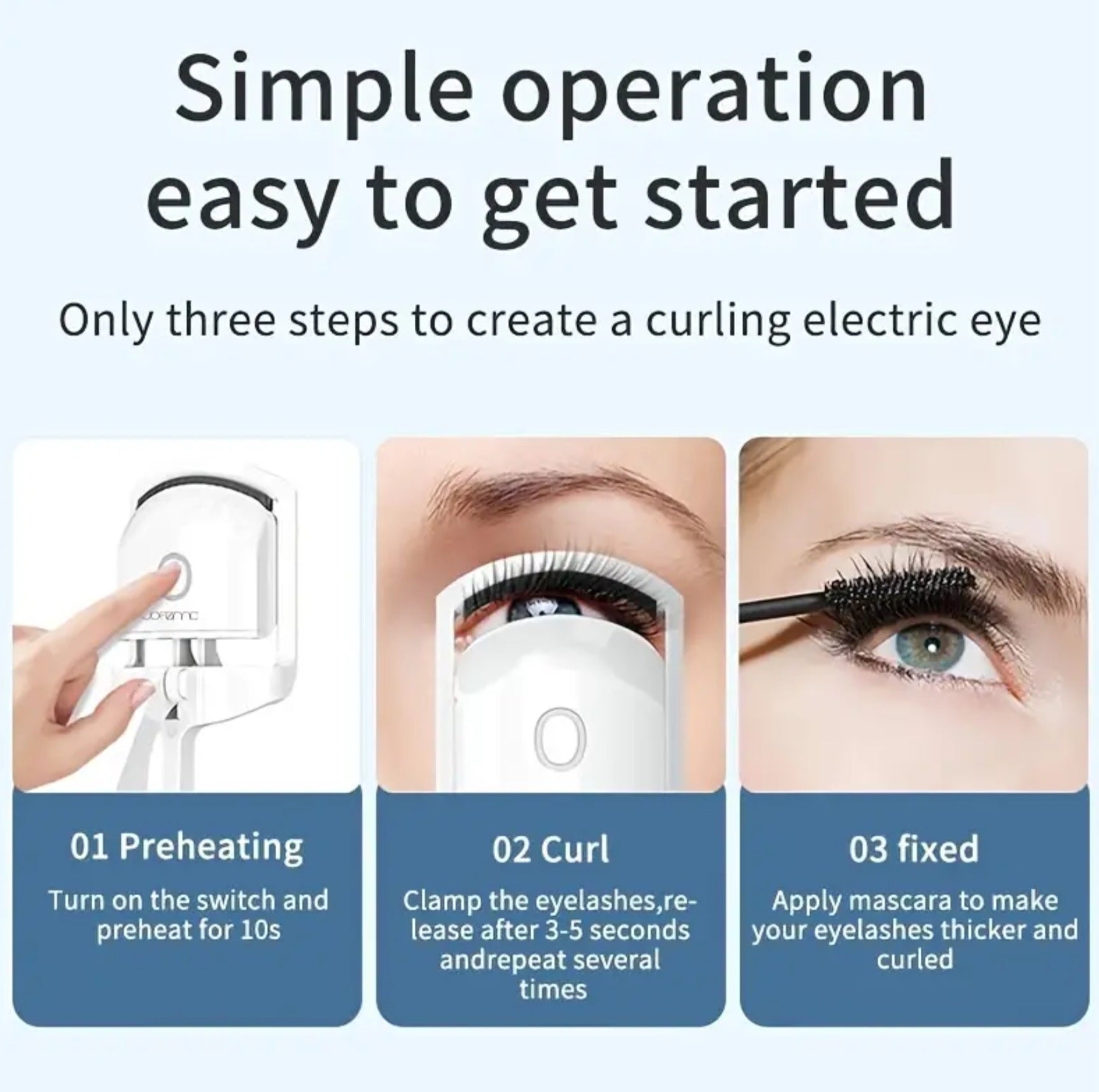 Electric Heated Eyelash Curler