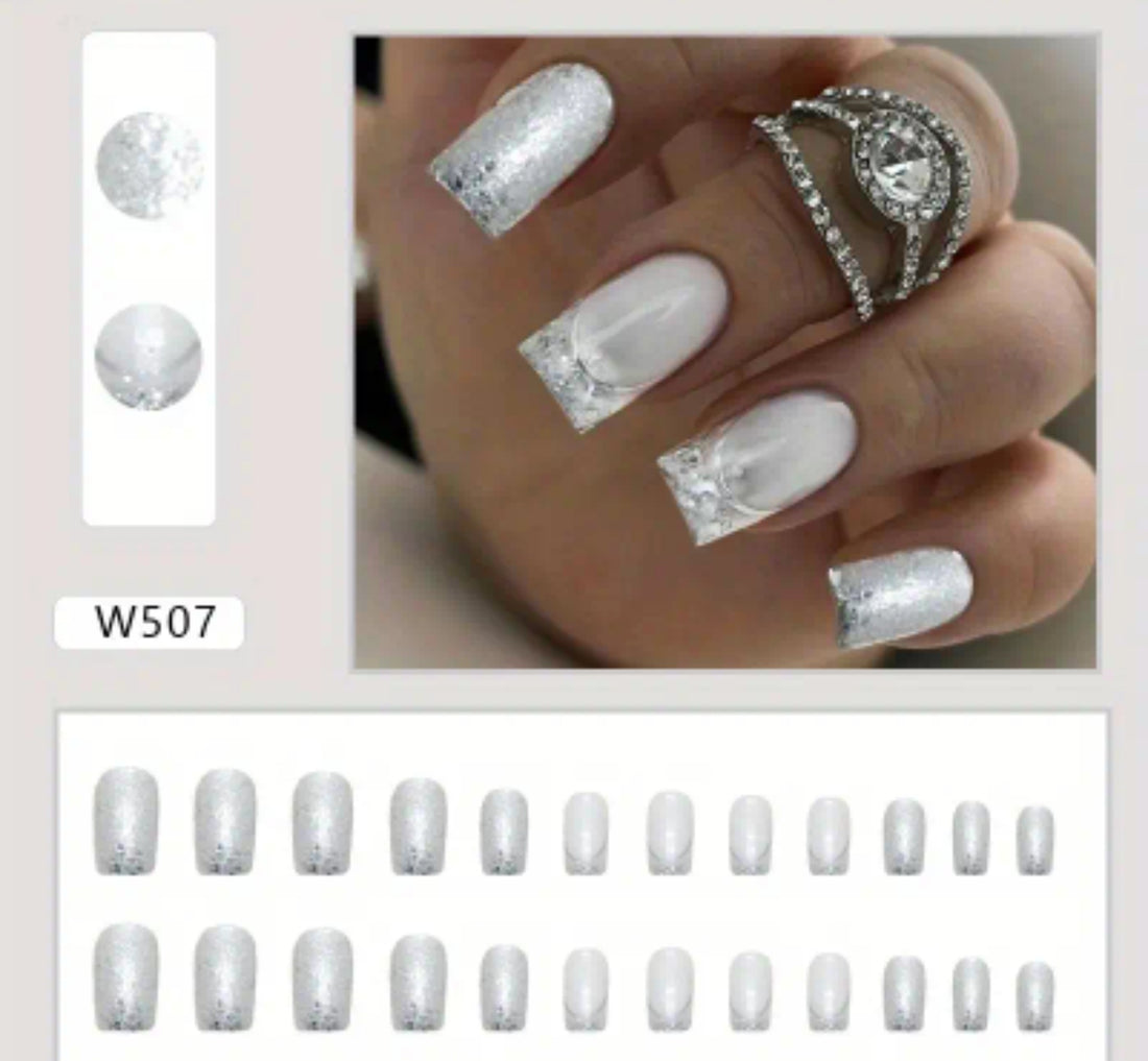 White Glitter Sequins