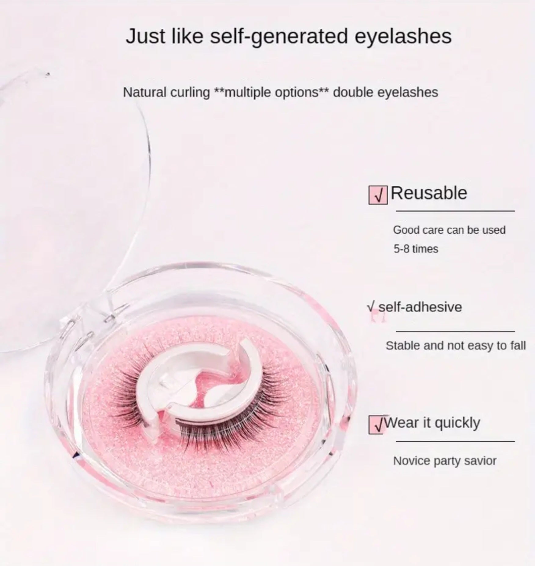 Self-Adhesive Reusable Eyelashes