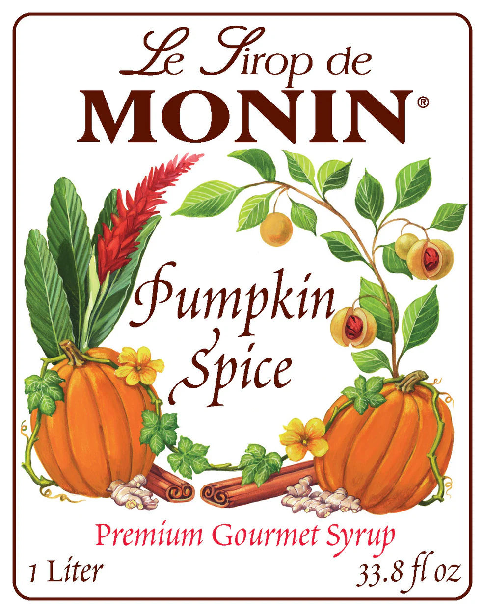 Monin - Pumpkin Spice Syrup 750ml
